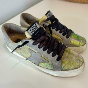 Golden Goose Glitter Accents Sneakers Size 38